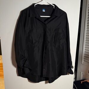 Old Navy Men's Black Shirt Jacket